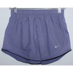 Women's Nike Dri Fit Blue Gray Athletic Track Shorts Running Shorts Size Small S